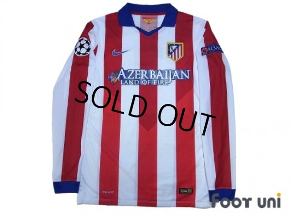 Photo1: Atletico Madrid 2014-2015 Home Authentic Long Sleeve Shirt #7 Griezmann (1)