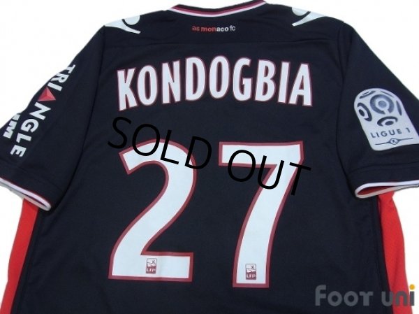 Photo4: AS Monaco 2013-2014 Away Shirt #27 Kondogbia Ligue 1 LFP Patch/Badge (4)