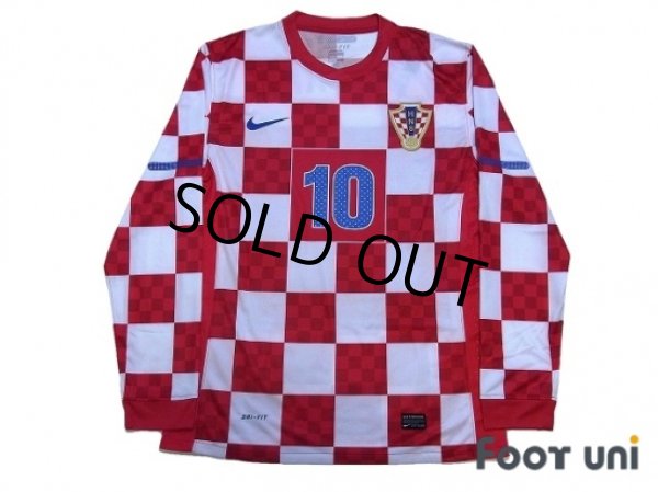 Photo1: Croatia 2010 Home Authentic Long Sleeve Shirt #10 Modric w/tags (1)