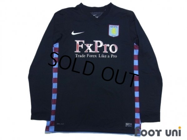Photo1: Aston Villa 2010-2011 Away Authentic Long Sleeve Shirt #8 Pires w/tags (1)