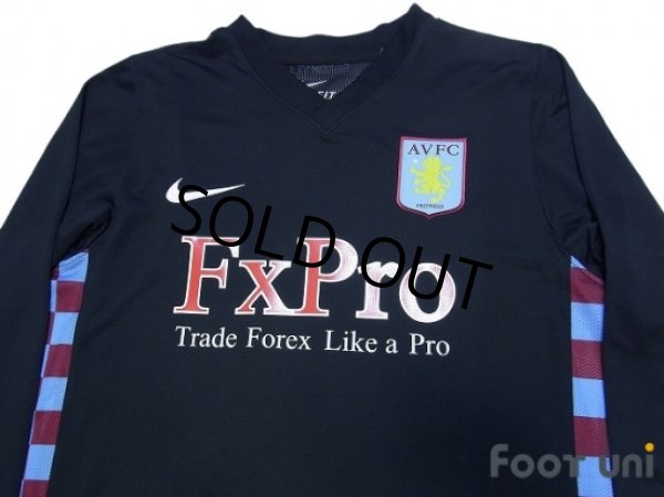 Photo3: Aston Villa 2010-2011 Away Authentic Long Sleeve Shirt #8 Pires w/tags (3)