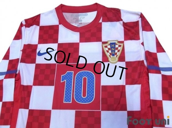 Photo3: Croatia 2010 Home Authentic Long Sleeve Shirt #10 Modric w/tags (3)
