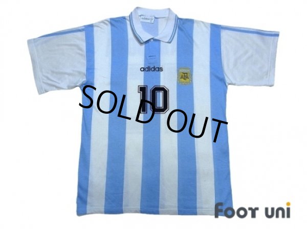 Photo1: Argentina 1994 Home Shirt #10 Maradona (1)