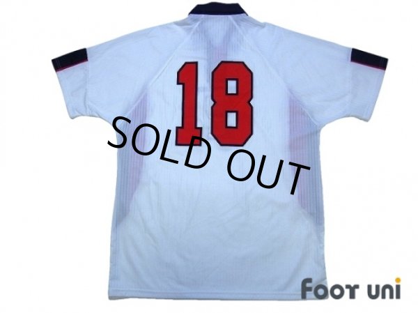 Photo2: England 1998 Home Player Shirt #18 (2)