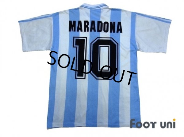Photo2: Argentina 1994 Home Shirt #10 Maradona (2)