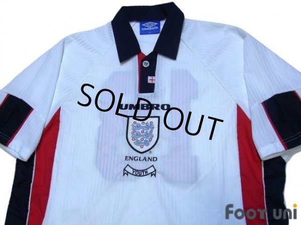 Photo3: England 1998 Home Player Shirt #18 (3)