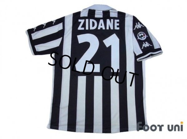 Photo2: Juventus 1999-2000 Home Shirt #21 Zidane Lega Calcio Patch/Badge (2)