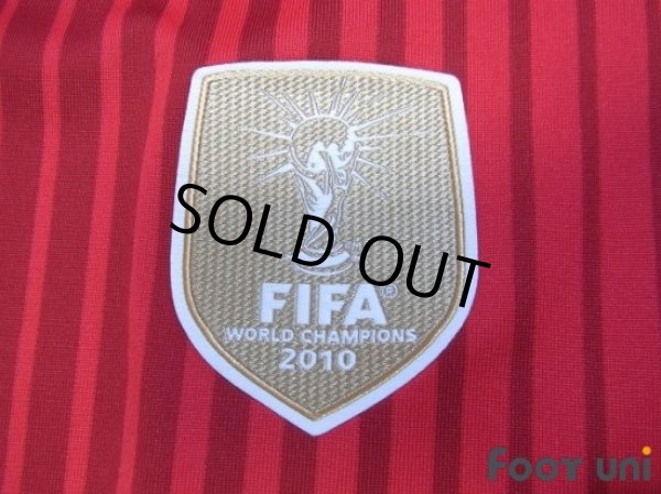 Photo6: Spain 2014 Home Long Sleeve Shirt #21 Silva FIFA World Champions 2010 Patch/Badge (6)