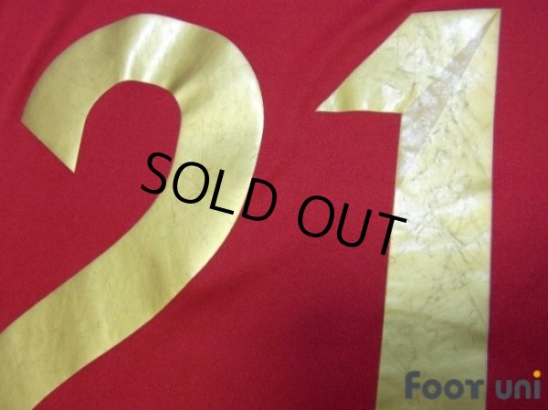 Photo8: Spain 2014 Home Long Sleeve Shirt #21 Silva FIFA World Champions 2010 Patch/Badge (8)