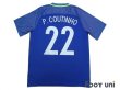 Photo2: Brazil 2016 Away Shirt #22 Philippe Coutinho (2)