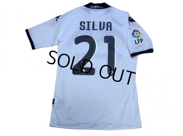 Photo2: Valencia 2009-2010 Home Shirt #21 Silva 90 Anys 1919-2009 Patch/Badge LFP Patch/Badge (2)