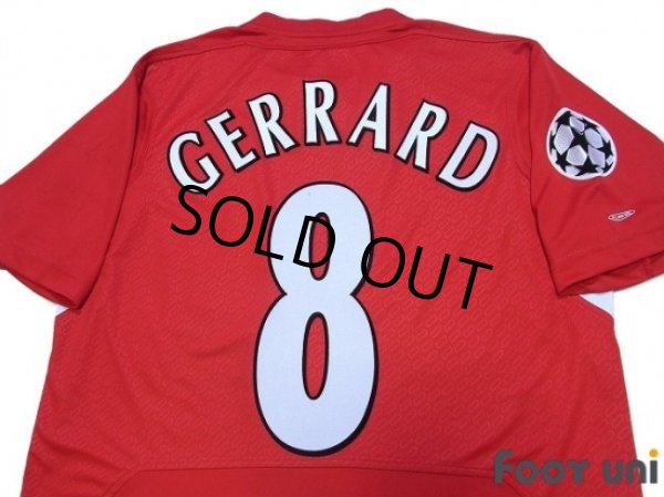 Photo4: Liverpool 2004-2006 Home Shirt #8 Gerrard Champions League Patch/Badge w/tags (4)