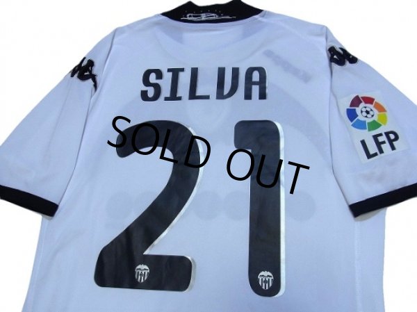 Photo4: Valencia 2009-2010 Home Shirt #21 Silva 90 Anys 1919-2009 Patch/Badge LFP Patch/Badge (4)