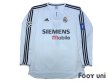 Photo1: Real Madrid 2003-2004 Home Long Sleeve Shirt #7 Raul Champions League Patch/Badge UEFA Champions League Trophy Patch/Badge - 9 (1)