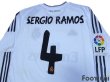 Photo4: Real Madrid 2013-2014 Home Long Sleeve Shirt #4 Sergio Ramos w/tags LFP Patch/Badge (4)