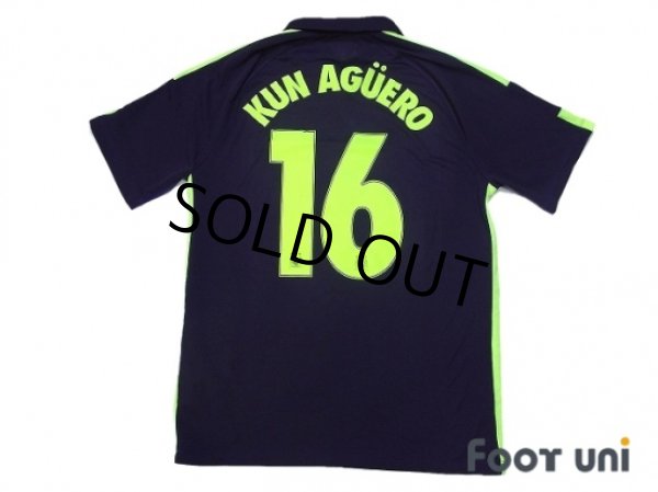 Photo2: Manchester City 2014-2015 3rd Shirt #16 Kun Aguero (2)