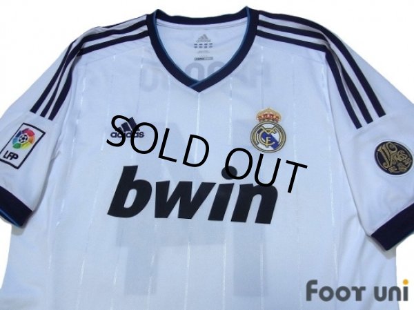 Photo3: Real Madrid 2012-2013 Home Shirt #14 Xabier Alonso 110 ANOS 1902-2012 Patch/Badge LFP Patch/Badge (3)