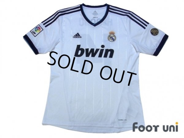 Photo1: Real Madrid 2012-2013 Home Shirt #14 Xabier Alonso 110 ANOS 1902-2012 Patch/Badge LFP Patch/Badge (1)