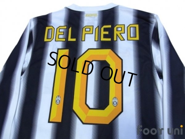 Photo4: Juventus 2011-2012 Home Long Sleeve Shirt #10 Del Piero (4)