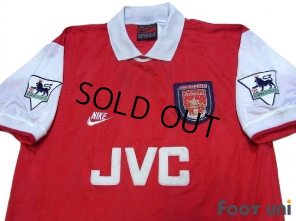 Photo3: Arsenal 1994-1996 Home Shirt #10 Bergkamp The F.A. Premier League Patch/Badge (3)