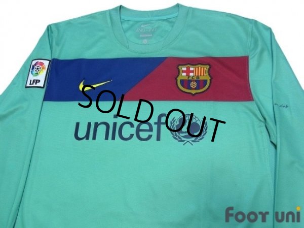 Photo3: FC Barcelona 2010-2011 Away Long Sleeve Shirt LFP Patch/Badge (3)