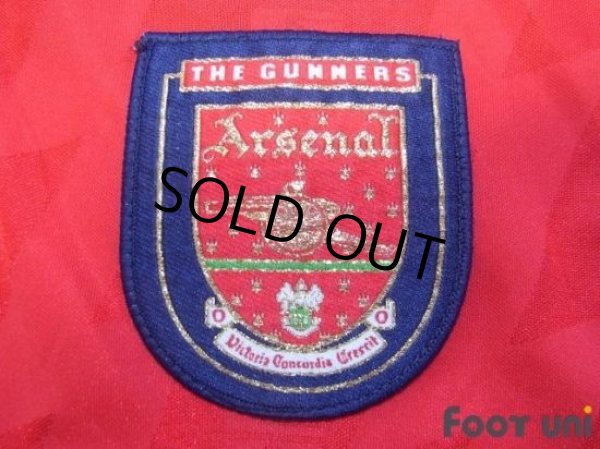 Photo6: Arsenal 1994-1996 Home Shirt #10 Bergkamp The F.A. Premier League Patch/Badge (6)