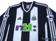 Photo3: Newcastle 2001-2003 Home Long Sleeve Shirt #9 Shearer The F.A. Premier League Patch/Badge (3)