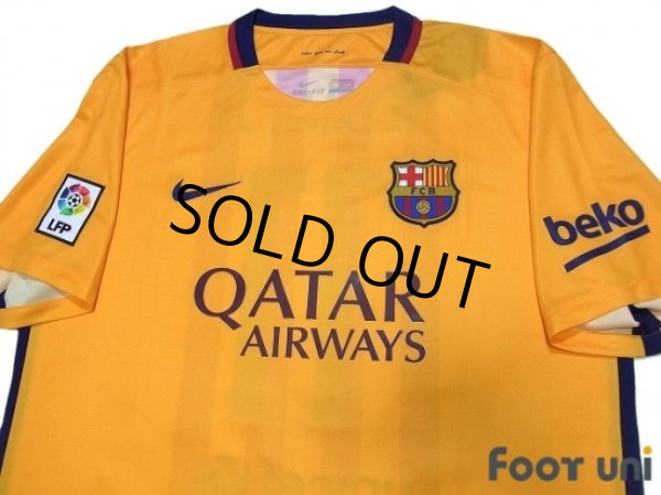 Photo3: FC Barcelona 2015-2016 Away Shirt #11 Neymar Jr LFP Patch/Badge w/tags (3)