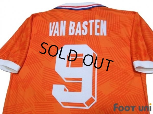 Photo4: Netherlands Euro 1992 Home Shirt #9 van Basten (4)