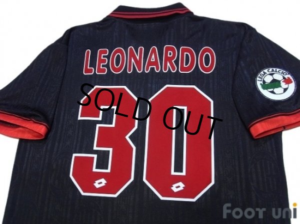 Photo4: AC Milan 1997-1998 3rd Shirt #30 Leonardo Lega Calcio Patch/Badge (4)