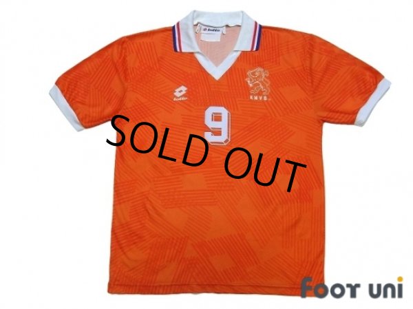 Photo1: Netherlands Euro 1992 Home Shirt #9 van Basten (1)