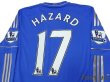 Photo4: Chelsea 2012-2013 Home Long Sleeve Shirt #17 Hazard BARCLAYS PREMIER LEAGUE Patch/Badge (4)
