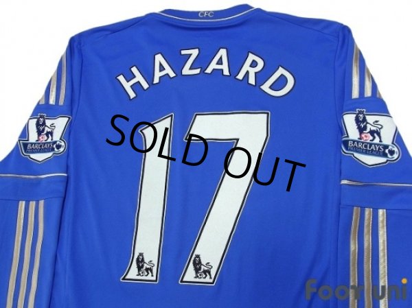 Photo4: Chelsea 2012-2013 Home Long Sleeve Shirt #17 Hazard BARCLAYS PREMIER LEAGUE Patch/Badge (4)