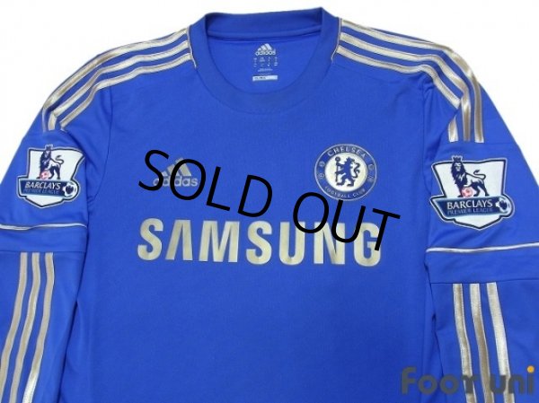 Photo3: Chelsea 2012-2013 Home Long Sleeve Shirt #17 Hazard BARCLAYS PREMIER LEAGUE Patch/Badge (3)