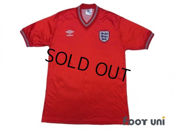 Photo1: England 1984 Away Shirt (1)