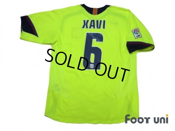Photo2: FC Barcelona 2005-2006 Away Shirt #6 Xavi LFP Patch/Badge (2)