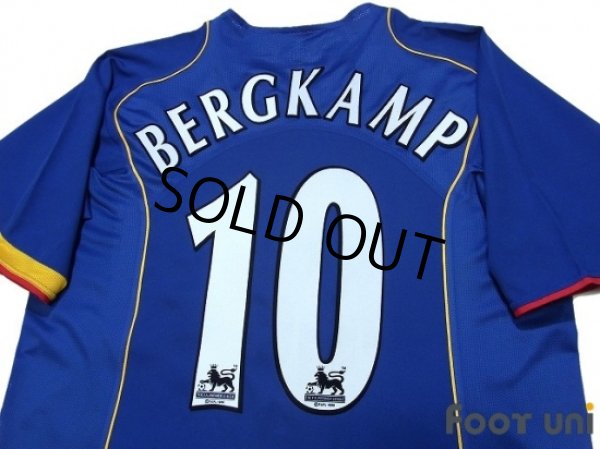 Photo4: Arsenal 2004-2006 Away Shirt #10 Bergkamp (4)