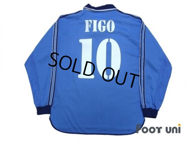 Photo2: Real Madrid 1999-2001 Away Authentic Long Sleeve Shirt #10 Figo (2)