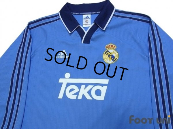 Photo3: Real Madrid 1999-2001 Away Authentic Long Sleeve Shirt #10 Figo (3)