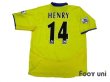 Photo2: Arsenal 2003-2005 Away Shirt #14 Henry (2)