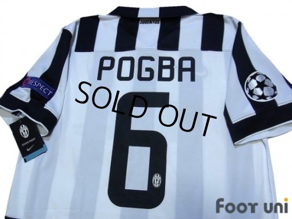 Photo4: Juventus 2014-2015 Home Shirt #6 Pogba Champions League Patch/Badge w/tags (4)