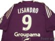 Photo4: Olympique Lyonnais 2010-2011 Away Shirt #9 Lisandro (4)