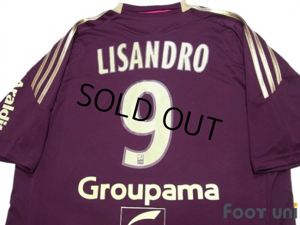Photo4: Olympique Lyonnais 2010-2011 Away Shirt #9 Lisandro (4)