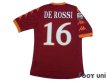 Photo2: AS Roma 2010-2011 Home Shirt #16 De Rossi Serie A Tim Patch/Badge w/tags (2)