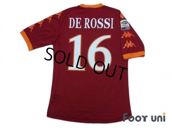 ASローマ DE ROSSI 16番 シャツ Kappa 2007-08 Roma Kappa Home Shirt De Rossi #16 *As New* XXL