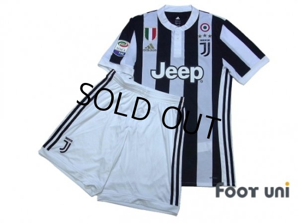 Photo1: Juventus 2017-2018 Home Authentic Shirt and Shorts Set #10 Dybala (1)