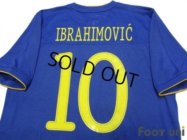 Photo4: Sweden 2010 Away Shirt #10 Ibrahimovic (4)