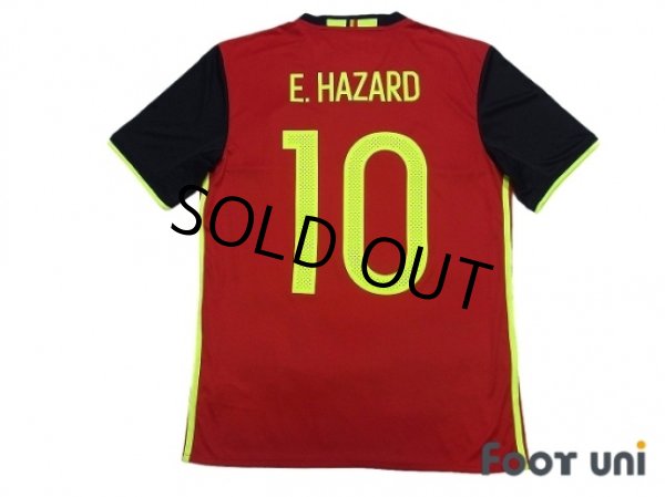 Photo2: Belgium Euro 2016 Home Shirt #10 E.Hazard w/tags (2)