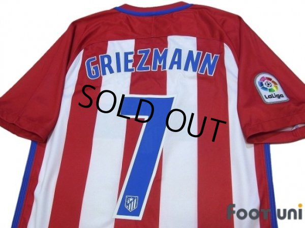 Photo4: Atletico Madrid 2016-2017 Home Shirt #7 Griezmann w/tags (4)