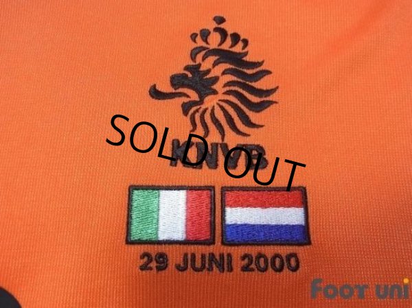 Photo6: Netherlands Euro 2000 Home Shirt #10 Bergkamp UEFA Euro 2000 Patch/Badge UEFA Fair Play Patch/Badge (6)
